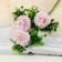Artificial flowers "Pion Green Halo" D-6 cm 36 cm, pink