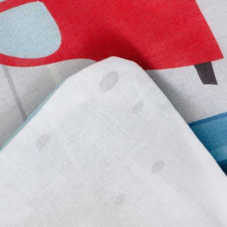 Bed Blue Blue Tractor "City" 112x147 cm, 60x120+20 cm, 40x60 cm, 100% cotton, tilon 125g/m2-3