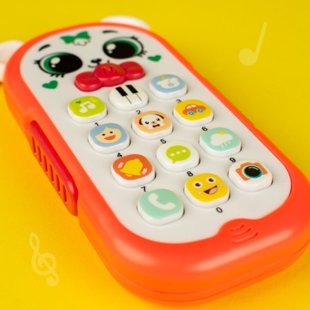 Musical toy "Smart telephone" Light, sound, color red-5