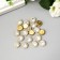 Decor for creativity plastic "Crystal flower" set 20 pcs 1.2x1.2 cm