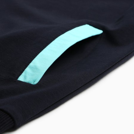 Women's costume (sweatshirt/pants), dark blue/menthol color, size 52-54-5