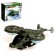 The “fighter” helicopter, works from batteries, light and sound, green color