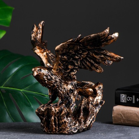 Standing for a bottle "Eagle on take -off" Bronze, 23x30x18cm-4