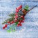 Decor "Winter Dreams" Berries Greens needles bump, 27 cm