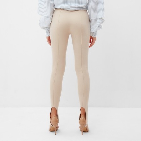 Women's pants Minaku: Casual Collection Ecrew color, size 44-3