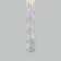 Suspended lamp with a glass plafon Lynn, 3W, G4, 3.5x3.5 cm