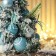 Christmas tree decor "Surprise in a bag" 42x20 cm, blue