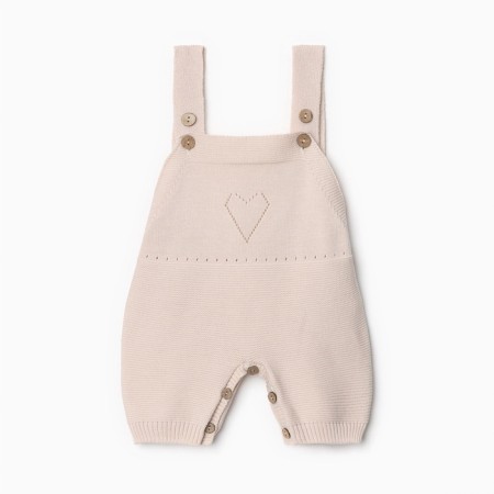 Combine Children's Knitted Minaku, height 74-80, beige color-3