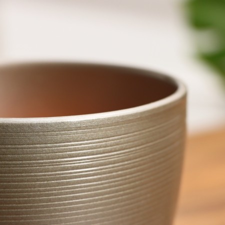 Flower “Amelia” pot of brown, 1.4 liters-5