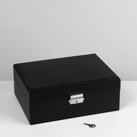 Strack for jewelry "Casket" A removable stand, 17 × 23 × 8.5 cm, black color-4