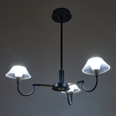 Chandelier 1695/3 LED 72W 3000-6000K black and gold 65x65x26.5 cm Bayerlux-4