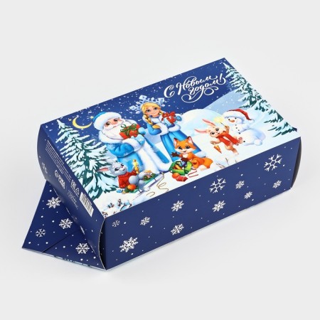 The prefabricated fabric box "Fairytale New Year", 14 x 22 x 8 cm, New Year-3