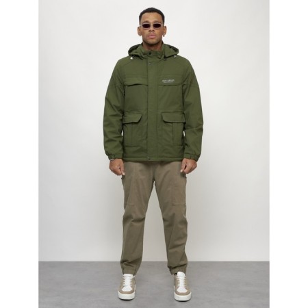 Sports male jacket, size 52, khaki color-4
