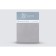 Glass sheet "Monospace", size 180x200x23 cm, dark gray color