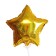 Foil ball 10 ’’ "star", holography, gold