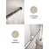 A set of hooks for curtains of the share, 12 pcs, chrome color