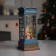 LED figure “Snowman in a telephone booth” 10.5 × 25 × 10.5 cm, plastic, AAX3 batteries (not complete), USB, glow warm white