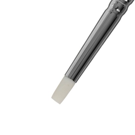 Silicon Brush "Flat", Hana Create No. 5 (exhibition length 8 mm), short dull handle-2