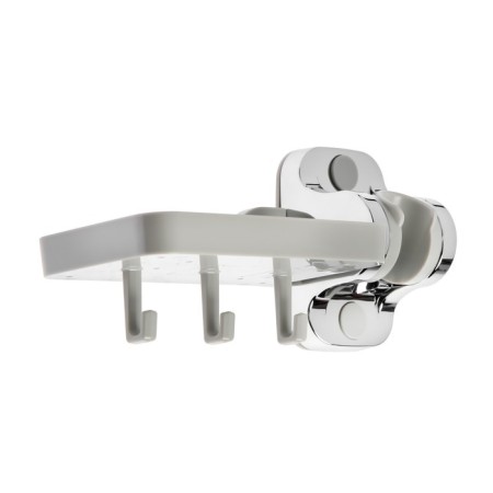 Holder for shower watering can Accoona A377, unregulated, plastic, soap dish, chrome-3