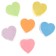 Folk shafts for drawing on the asphalt "heart", 6 colors, packing 30 pcs