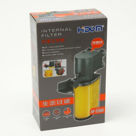 Internal filter Hidom AP-1200F, 800 l/h, 13 watts, adjustment of the flow direction, silent-4