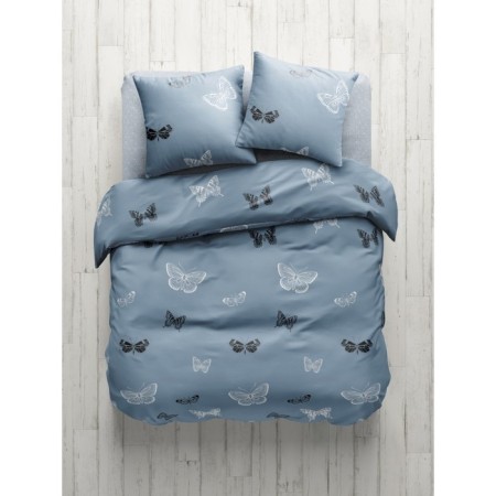 Bed linen 2 joint venture Black and White Butterflies, size 200x214 cm, 175x215 cm, 70x70 cm - 2 pcs-4