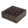 Organizer for linen, 16 cells, brown color