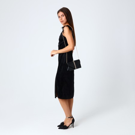 Female bag on a magnet, black color-6