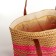 Bag beach on lightning, beige color/raspberry
