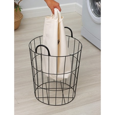 Belly basket Round shade "Loft", 35 × 40 cm-5