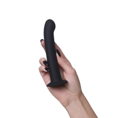 Anal phallimitator A-Toys Rocus, silicone, black color, 15 cm-3