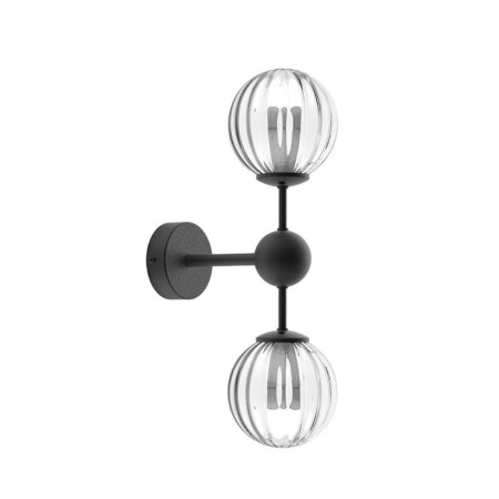 Bra Stewsvet 20114/2WBK CL, 2x60W, E27, 50x13x12 cm, black color black