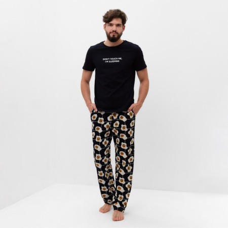 Pajama men's kaftan "good mo" size 56, black