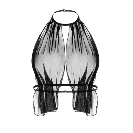 Bralett with Erolata Clara belt, Black, 48-52-6