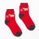 Women's socks, red color, size 25