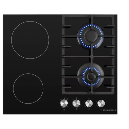 Hlect surface Maunfeld EEHG.642VC.3CB/KG, combined, 4 burners, black