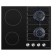 Hlect surface Maunfeld EEHG.642VC.3CB/KG, combined, 4 burners, black