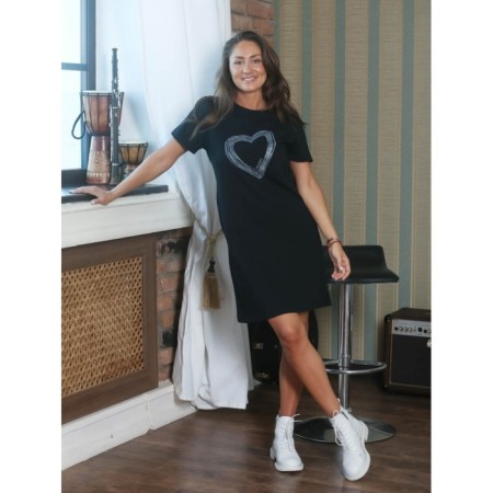 Women's tunic, size 54, black color