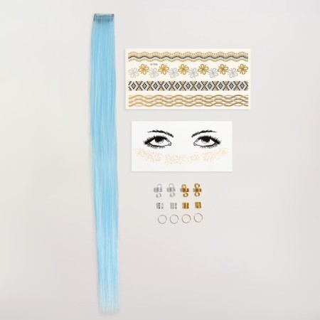Set "Love", Locon on a hairpin, translated tattoos, hair decor-3