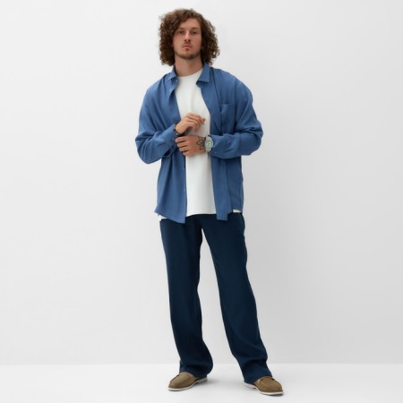 Men's pants mist r.48, dark blue-4