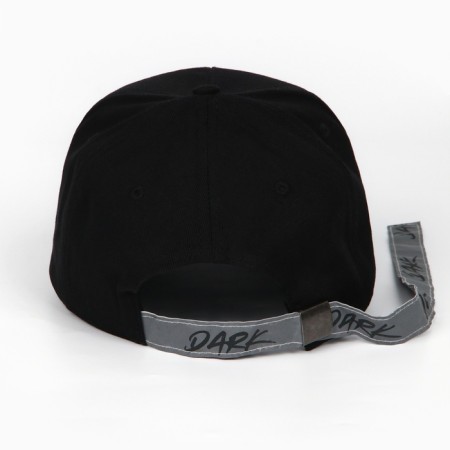 Men's cap with reflective elements, black color, river 56-5