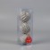 Set of balls plastic D-8 cm, 3 pcs "Elass" silver