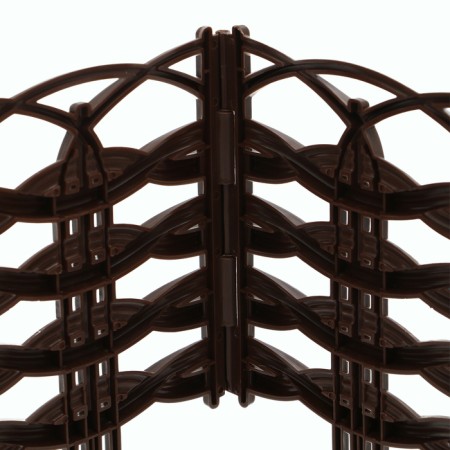 Decorative fence, 25 × 300 cm, 8 sections, plastic, brown, "Ivushka"-9