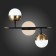Sconces st. SL1507.421.02. Albero. 2x5 watts, G9, 4000K, 36x39.2 cm, black color