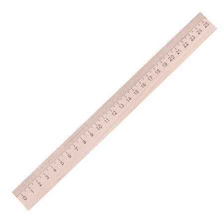 Wooden line 25 cm, (without shk)-1