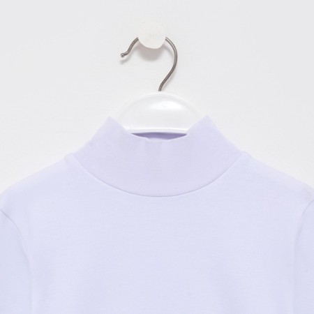 Baby turtleneck, white color, height 146 cm-5