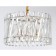 Crystal chandelier with Ambrella Light, Traditional, TR5063, E14, Color Gold