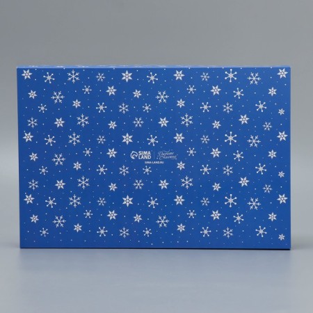 Gift box with PVC “Happy New Year!”, Snowman, 20 x 30 x 8 cm, New Year-5