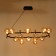 Avery chandelier 12XG9 black and gold 90x58x28 cm
