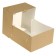 Confectionery packaging, box with a craft window, 18 x 18 x 10 cm